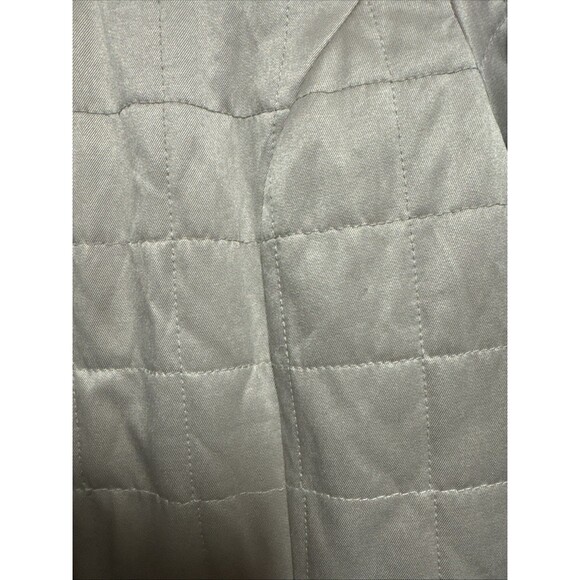 Pendleton Quilted Leather Trim Barn Riding Jacket Coat Beige Tan Zip Women Large - Picture 7 of 11